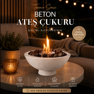 Teras Serisi Beton Ateş Çukuru